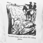 The Trilogy Tapes Men's Two Dark Humps Long Sleeve T-Shirt in White