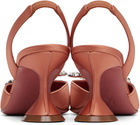 Amina Muaddi Pink Rosie Sling 70 Heels