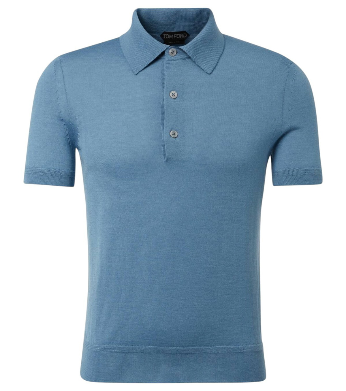 TOM FORD - Garment-Dyed Cotton-Piqué Polo Shirt - Blue TOM FORD