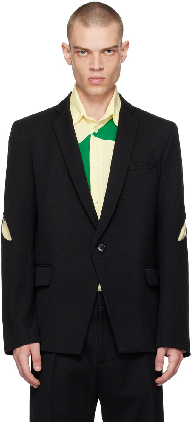 Stefan Cooke Black Embroidered Blazer Stefan Cooke