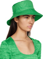 GANNI Green Logo Bucket Hat