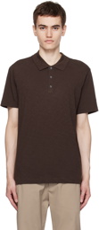 Theory Burgundy Bron Polo