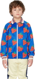 Gucci Kids Blue & Red Strawberry Star Jacket