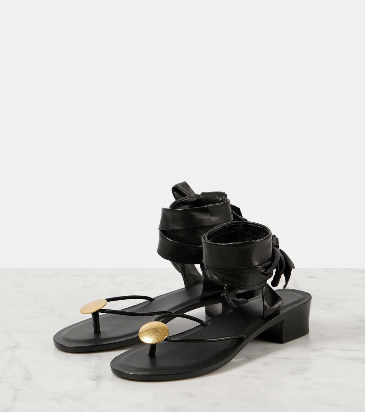 The Row Cord leather thong sandals