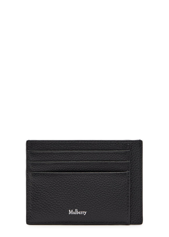 Photo: Mulberry Heritage Grained Leather Card Holder - Black - One Size