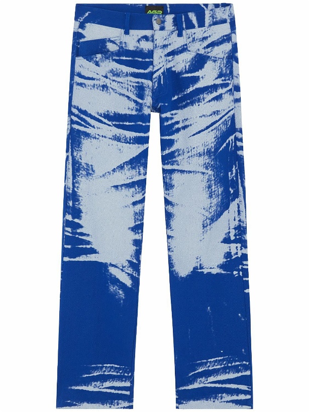 Photo: AGR - Paint Effect Cotton Denim Jeans