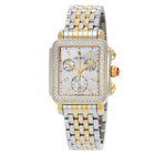 Michele Deco Chronograph Quartz Diamond Silver Dial Ladies Watch MWW06A000805