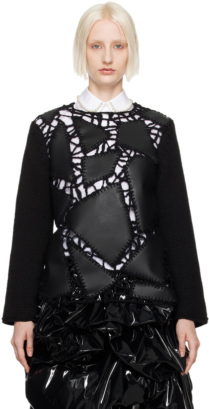 Photo: Comme des Garçons Black Paneled Sweater