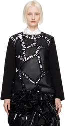 Comme des Garçons Black Paneled Sweater