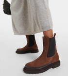 Brunello Cucinelli Monili suede Chelsea boots