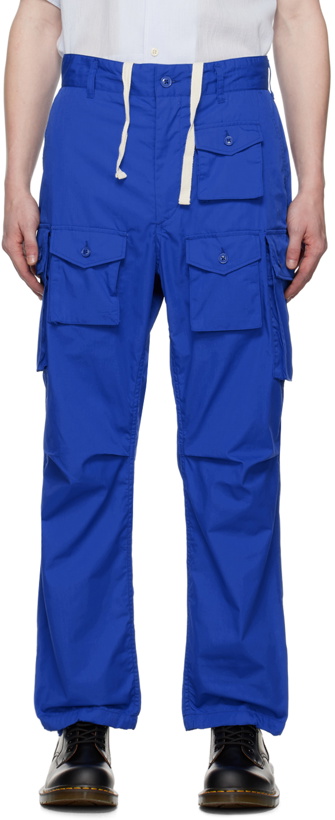 Photo: Engineered Garments Blue FA Cargo Pants