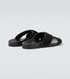 Manolo Blahnik Chiltern suede slides