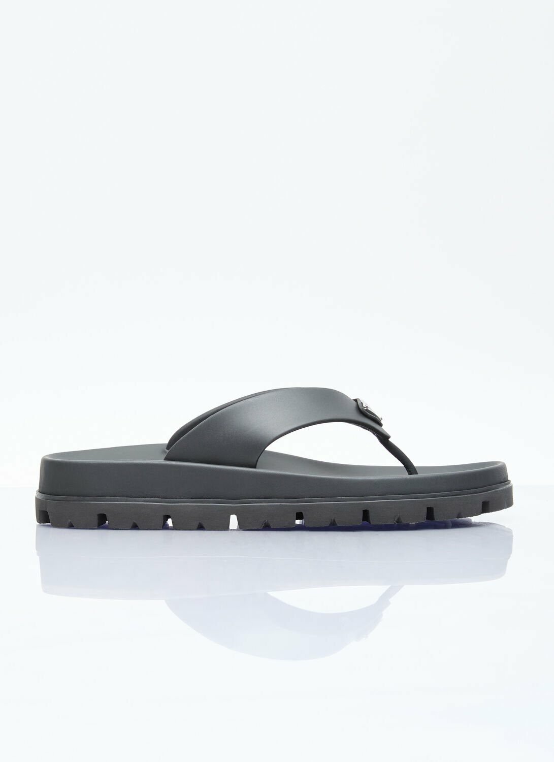 Prada Logo Plaque Slides