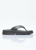 Prada Logo Plaque Slides
