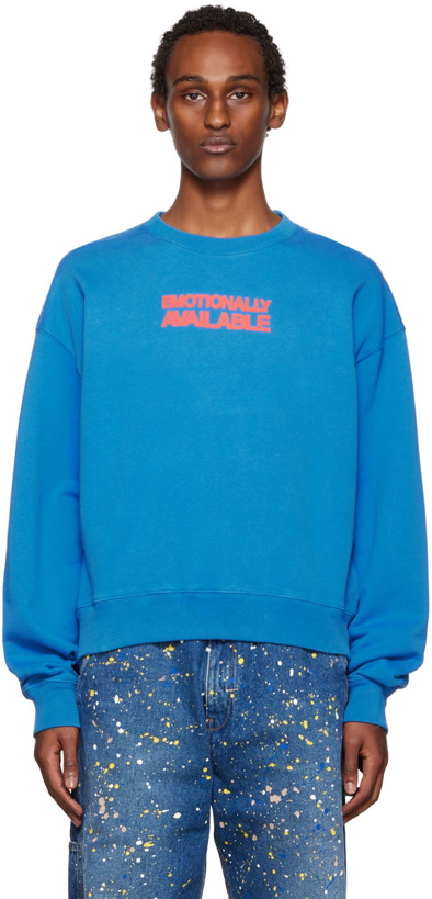 Photo: Off-White Blue Emotion Arrow Sweatshirt