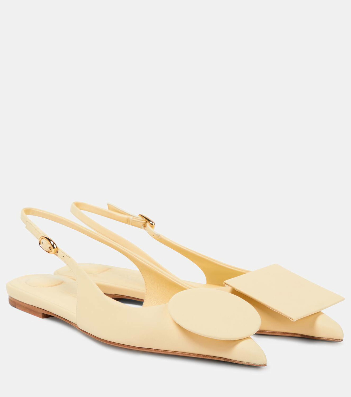 Jacquemus Les Slingbacks Duelo Plates leather flats