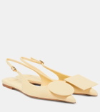 Jacquemus Les Slingbacks Duelo Plates leather flats