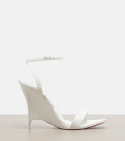 Christian Louboutin Miss Z patent leather wedge sandals