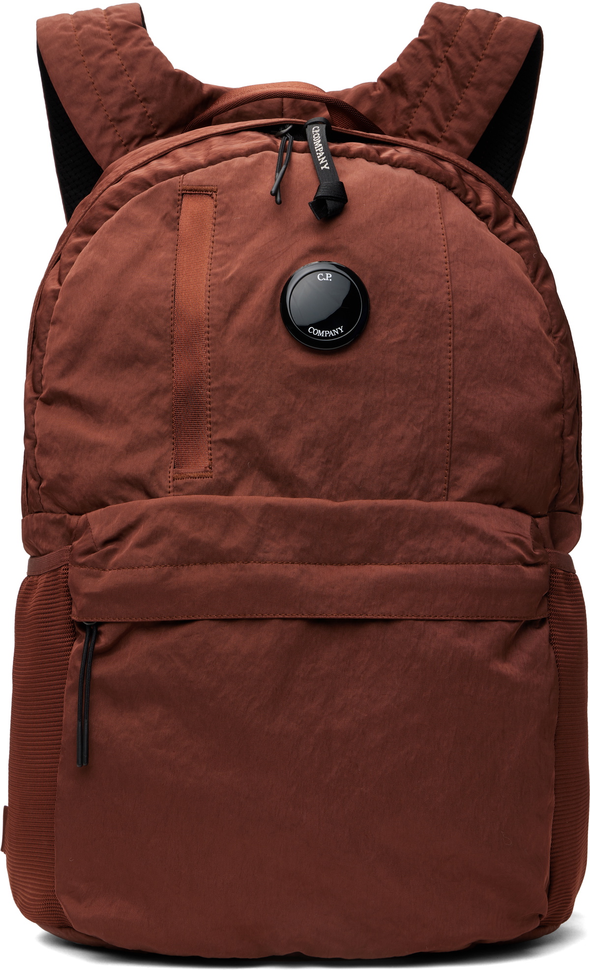C.P. Company Burgundy Nylon B Lens Backpack C.P. Company