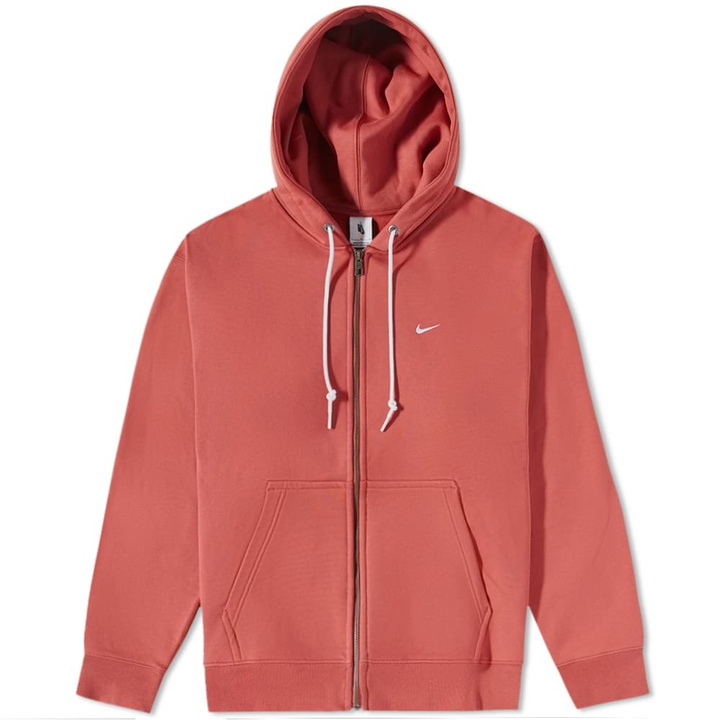 Photo: Nike Men's NRG Full-Zip Hoody in Canyon Rust/White