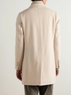 Herno - Wool Coat with Detachable Shell Gilet - Neutrals