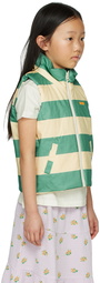 TINYCOTTONS Kids Yellow & Green Big Stripes Vest