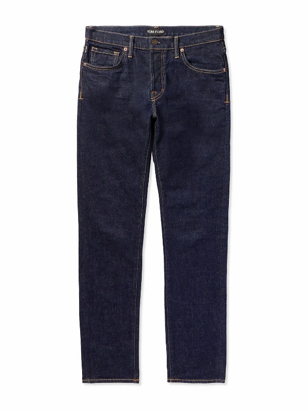 Photo: TOM FORD - Slim-Fit Tapered Jeans - Blue