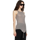 Rick Owens Gray Tower Basic Rib Tank Top