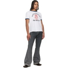 COÛT DE LA LIBERTÉ Black Jimmy Ecru Twill Flare Jeans