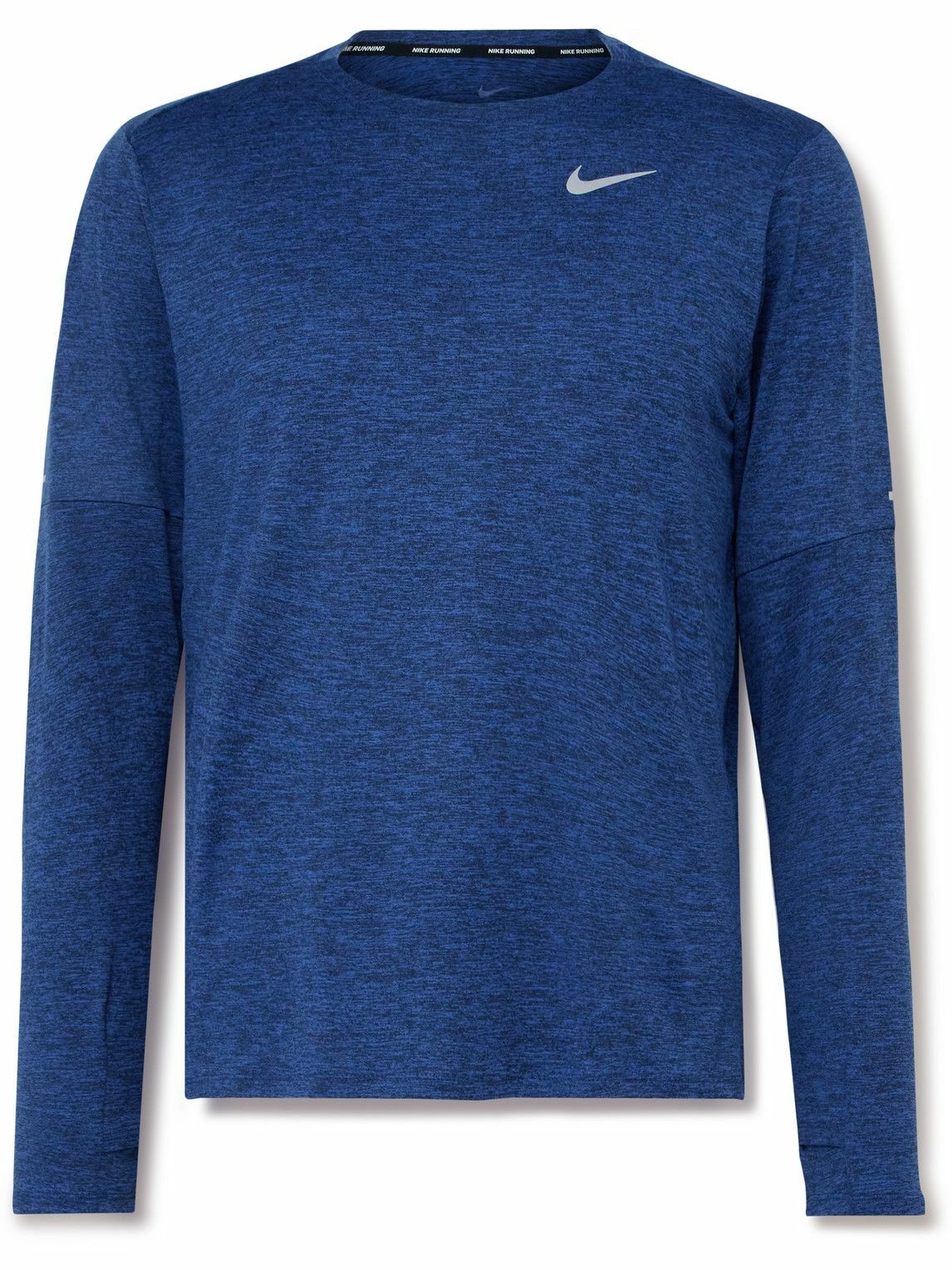 Photo: Nike Running - Element Logo-Print Dri-FIT T-Shirt - Blue
