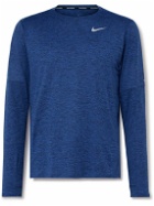Nike Running - Element Logo-Print Dri-FIT T-Shirt - Blue