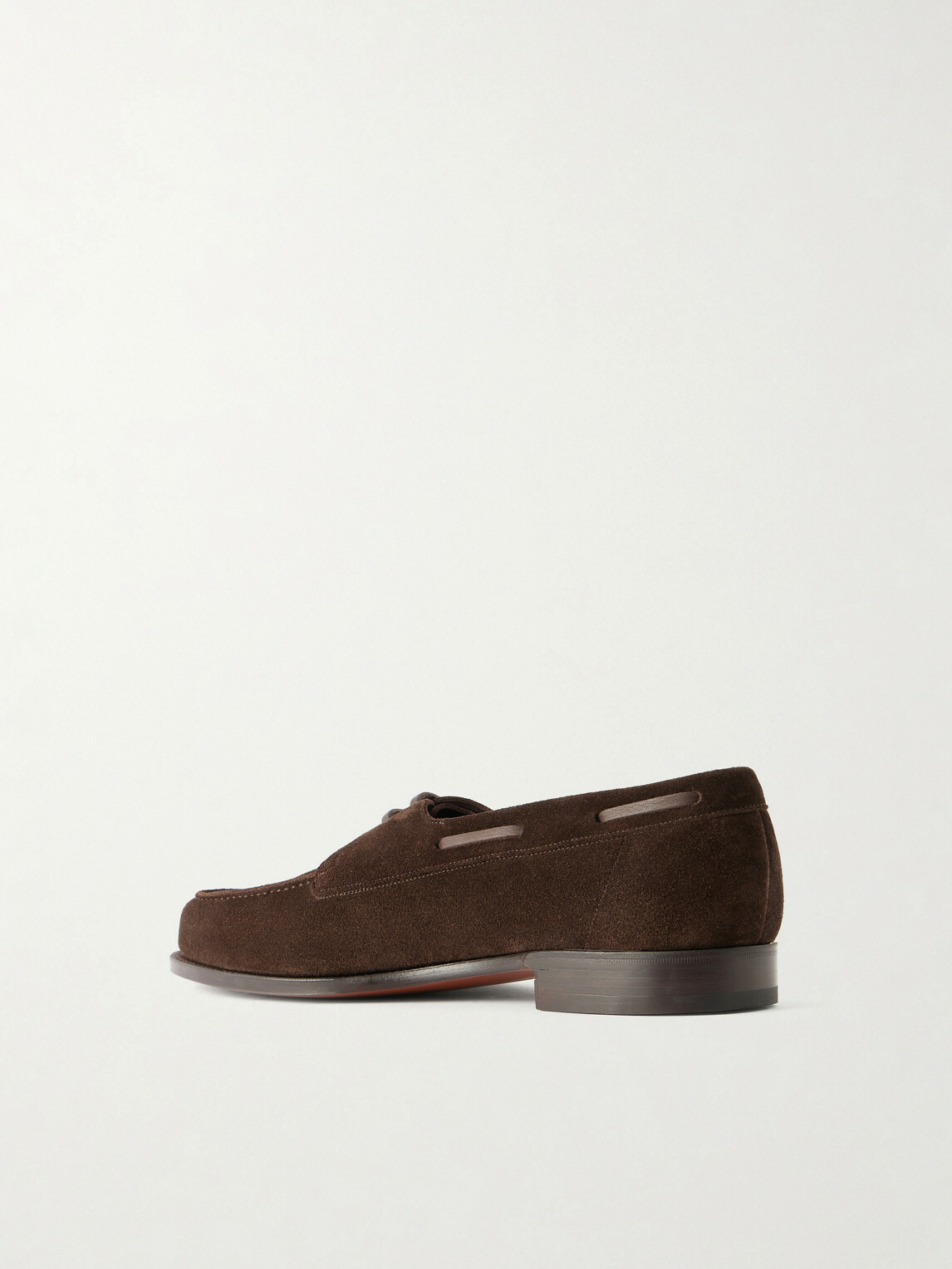 Edward Green - Saltash Suede Boat Shoes - Brown