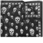 Alexander McQueen Men's Skull Scarf in Black/Ivory