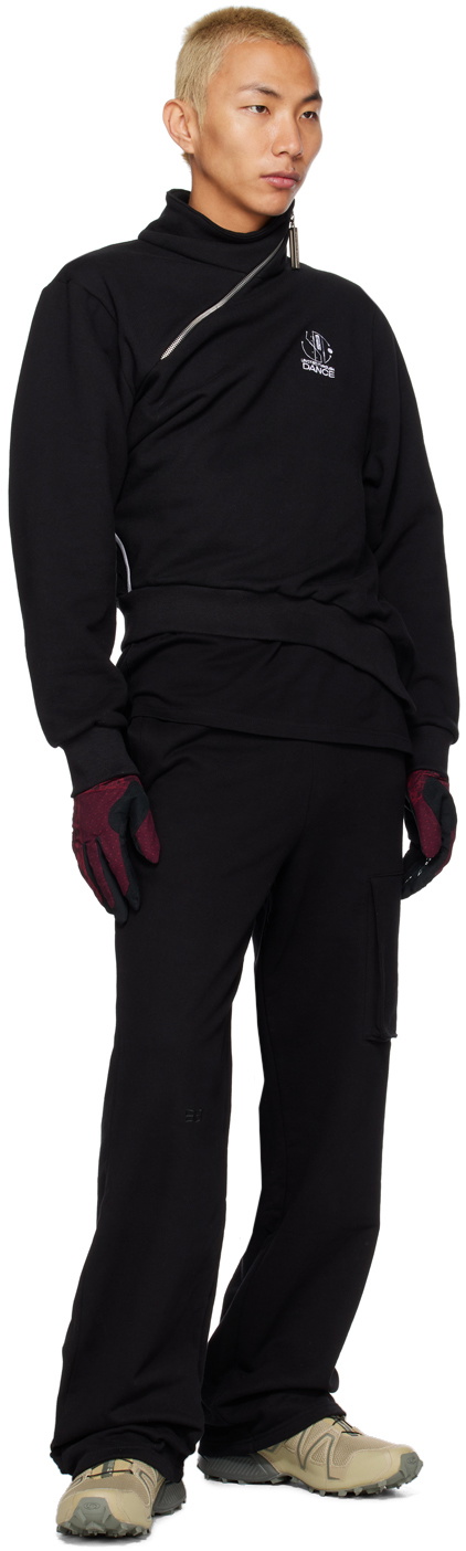 SPENCER BADU Black Wide Leg Lounge Pants