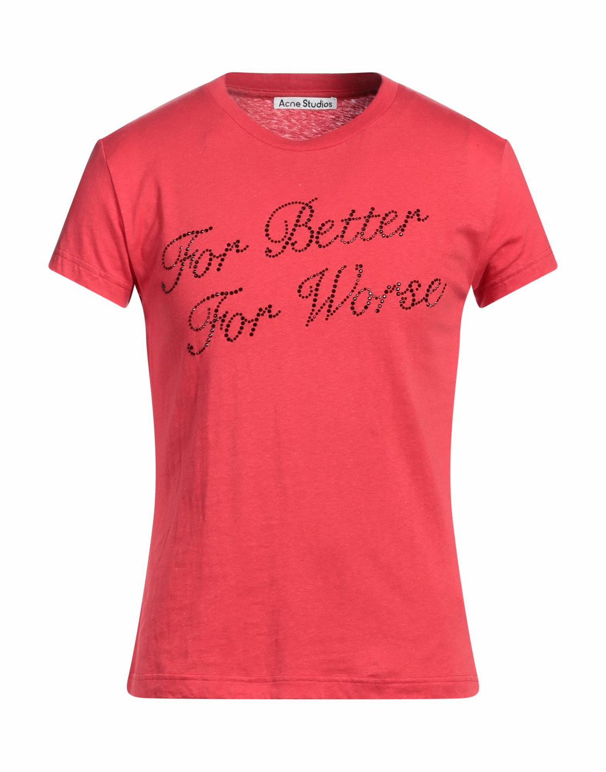 Acne Studios Mens T-shirt in Tomato red