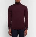 Dunhill - Slim-Fit Wool Rollneck Sweater - Men - Merlot