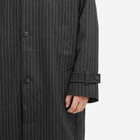 Merely Made Men's Premium Pinstripe Gurkha Coat in Raven Grey