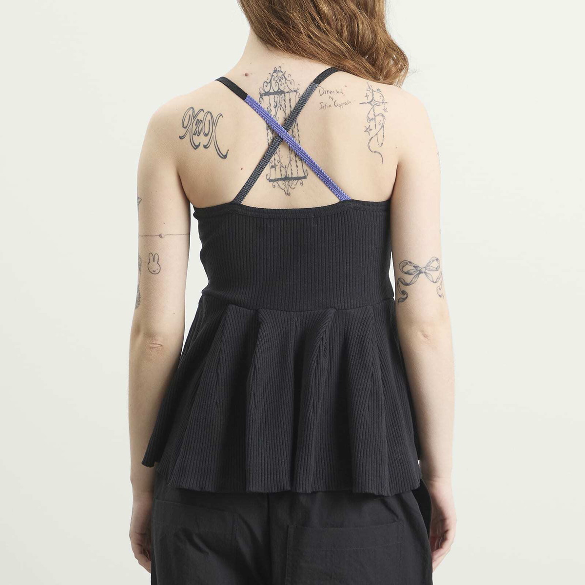 TOGA ARCHIVES Women's TOGA Rib Flare Camisole in Black
