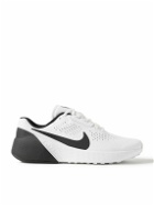 Nike Training - Nike Air Zoom TR 1 Rubber-Trimmed Suede Sneakers - White