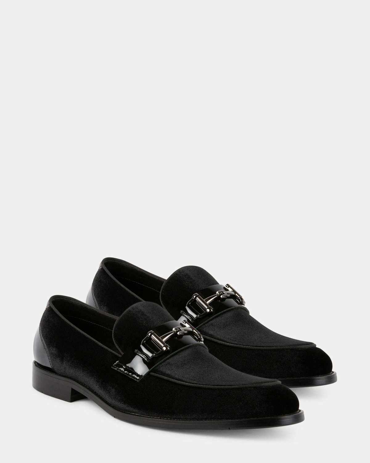 Steve Madden Edmont Loafers in Black Velvet