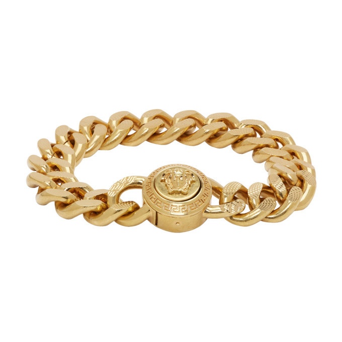 Photo: Versace Gold Chunky Chain Medusa Bracelet