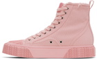 Marc Jacobs Pink 'The High Top' Sneakers