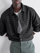 A.P.C. - Bobby Checked Wool-Blend Twill Shirt - Black