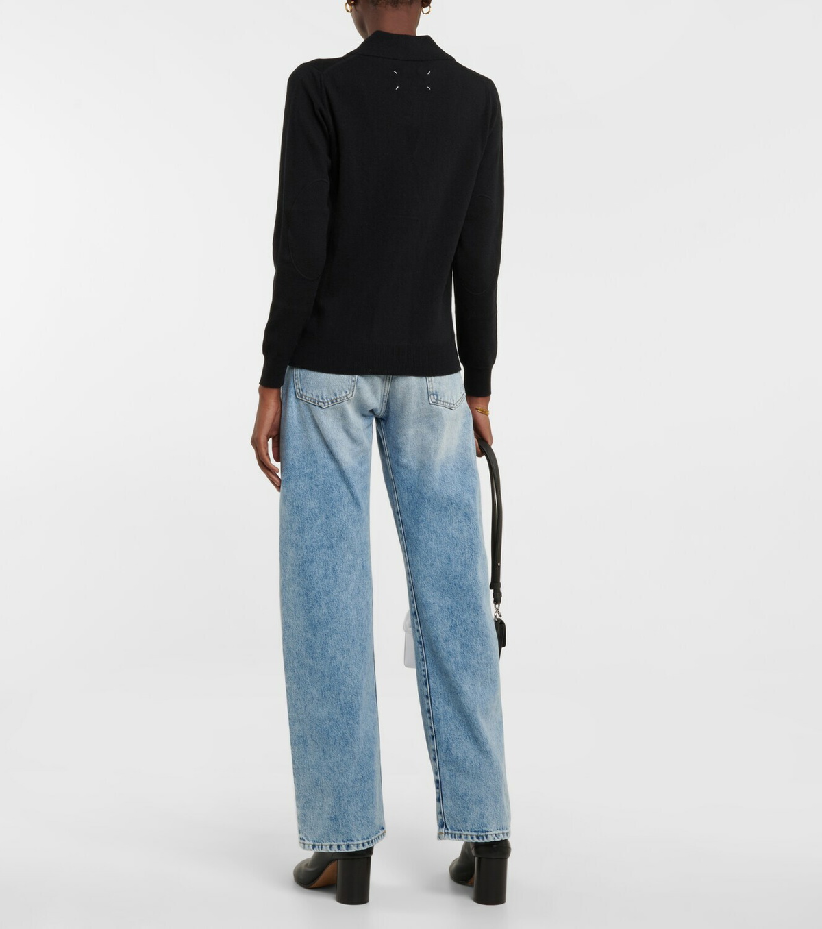 Maison Margiela Wool silk White tag Personal period Kokonoe cardigan tops black S main image 1