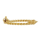 Dolce and Gabbana Gold Crown Chain Bracelet