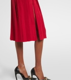 Gucci Interlocking G silk jacquard midi skirt