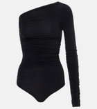 Wolford Draped semi-sheer bodysuit