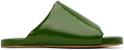 Bottega Veneta Green Cushion Slides