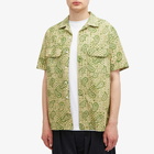 Beams Plus Men's Open Collar Block Print Shirt in Paisley