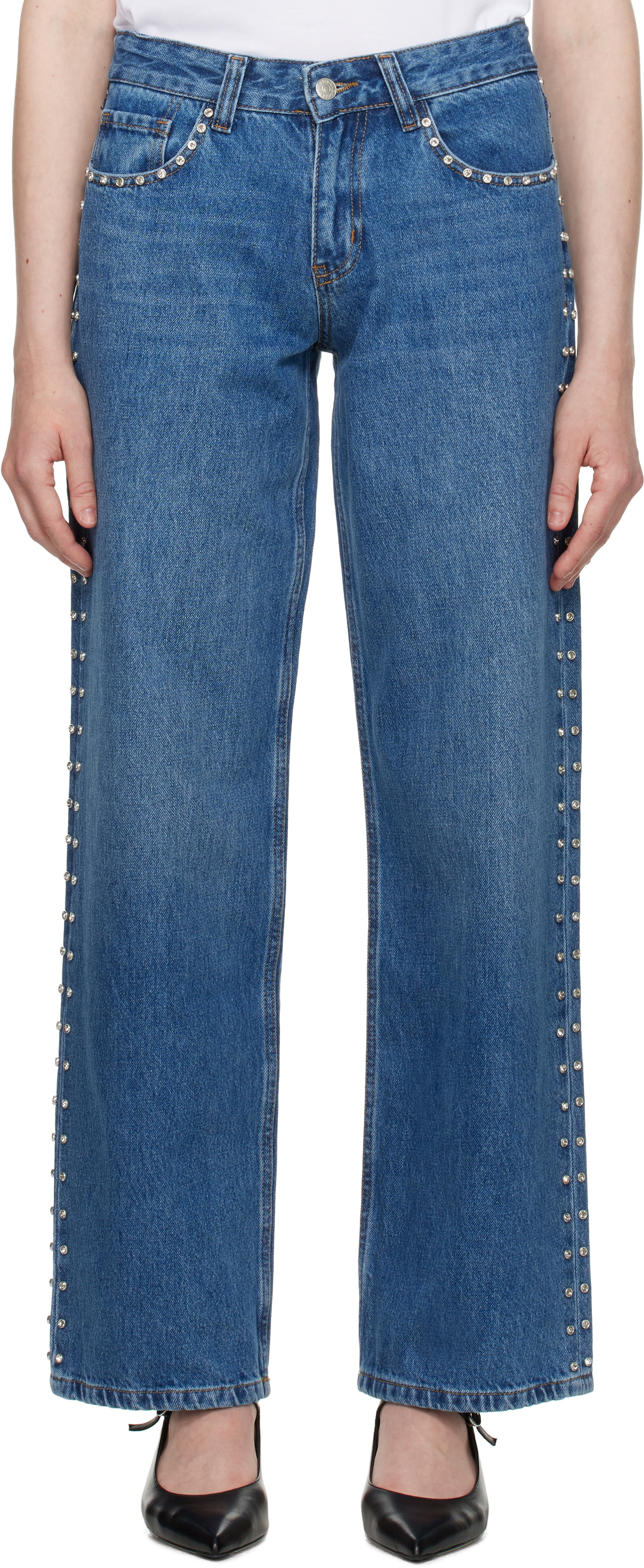 Sandy Liang Gray Camille Trousers Sandy Liang